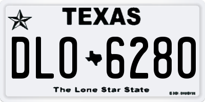 TX license plate DLO6280