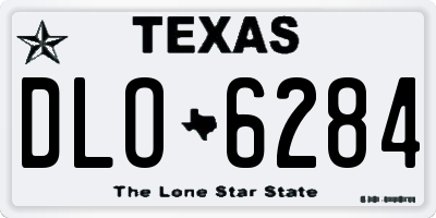 TX license plate DLO6284