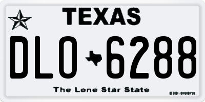 TX license plate DLO6288