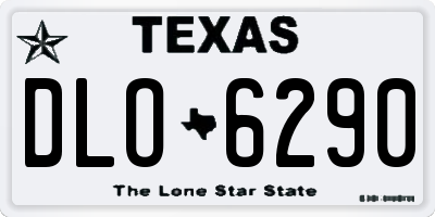 TX license plate DLO6290