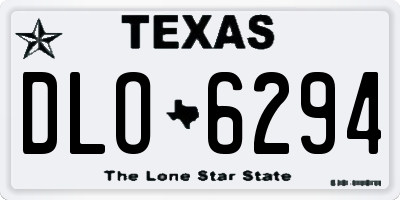 TX license plate DLO6294