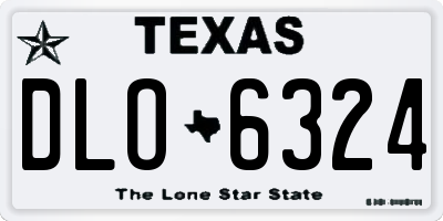TX license plate DLO6324