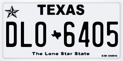 TX license plate DLO6405