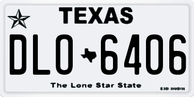 TX license plate DLO6406