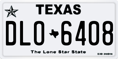 TX license plate DLO6408