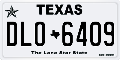 TX license plate DLO6409