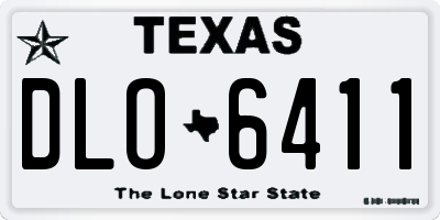 TX license plate DLO6411
