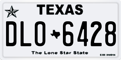 TX license plate DLO6428