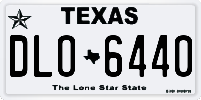 TX license plate DLO6440