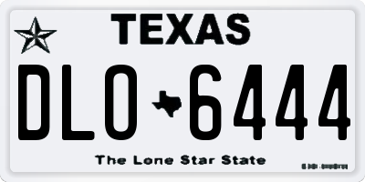 TX license plate DLO6444