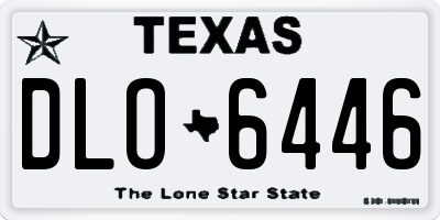 TX license plate DLO6446