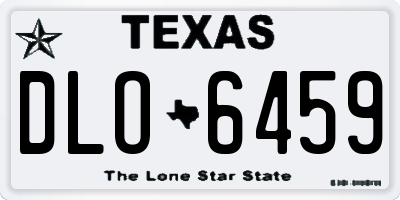 TX license plate DLO6459