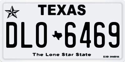 TX license plate DLO6469