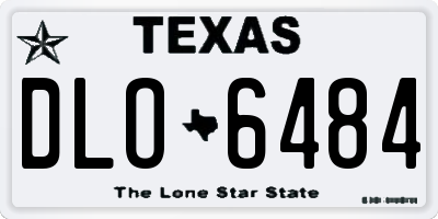 TX license plate DLO6484