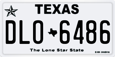 TX license plate DLO6486