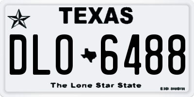 TX license plate DLO6488