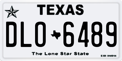 TX license plate DLO6489