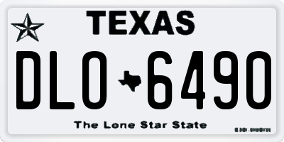 TX license plate DLO6490