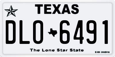 TX license plate DLO6491