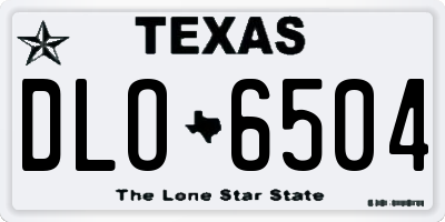 TX license plate DLO6504