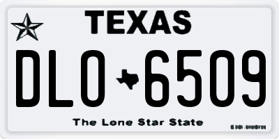 TX license plate DLO6509