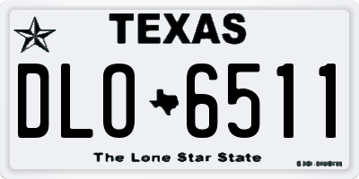 TX license plate DLO6511