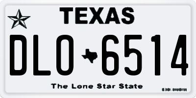 TX license plate DLO6514