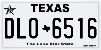 TX license plate DLO6516