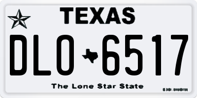 TX license plate DLO6517