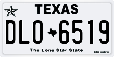 TX license plate DLO6519