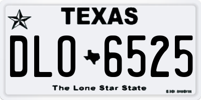 TX license plate DLO6525