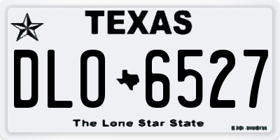 TX license plate DLO6527