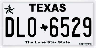 TX license plate DLO6529