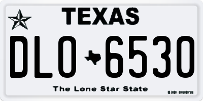 TX license plate DLO6530
