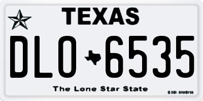 TX license plate DLO6535