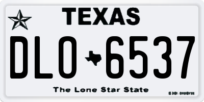 TX license plate DLO6537