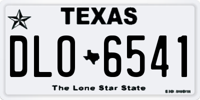 TX license plate DLO6541