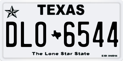 TX license plate DLO6544