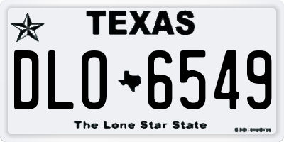 TX license plate DLO6549
