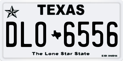 TX license plate DLO6556