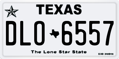 TX license plate DLO6557