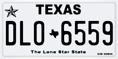 TX license plate DLO6559