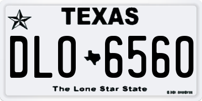 TX license plate DLO6560