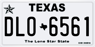 TX license plate DLO6561