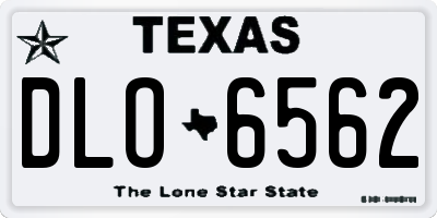 TX license plate DLO6562