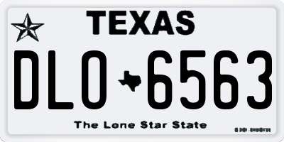 TX license plate DLO6563