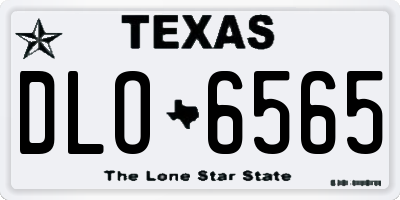 TX license plate DLO6565