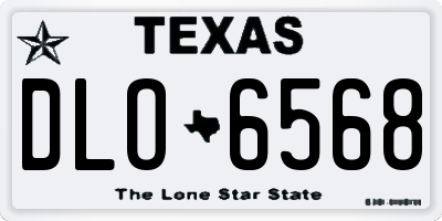 TX license plate DLO6568