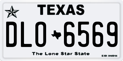 TX license plate DLO6569