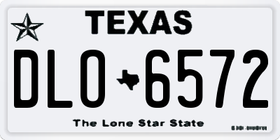 TX license plate DLO6572